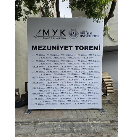 240X290 BORU PANO TEK TARAF BASKILI İÇ MEKAN AYAKLI SET